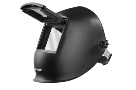 Щиток сварщика ЗУБР "МАСТЕР", размер стекла 90х110мм., откидное стекло