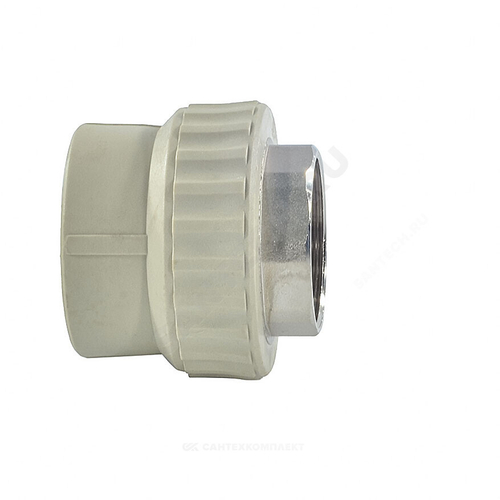 Муфта PP-R комбинированная под ключ серая Дн 63х2" ВР VALFEX 10134063Г