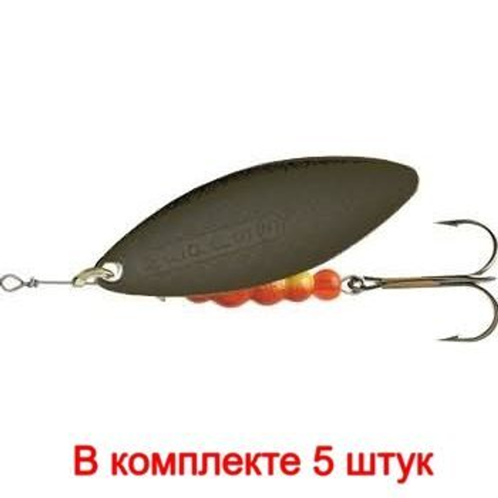 Блесна для рыбалки вращающаяся AGLIA LONG 2, Black