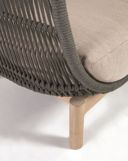 3-местный диван Catalina из зеленой веревки Испания