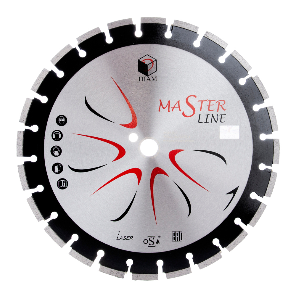 Сегментный алмазный круг DIAM 400 мм АСФАЛЬТ MASTER LINE 000528