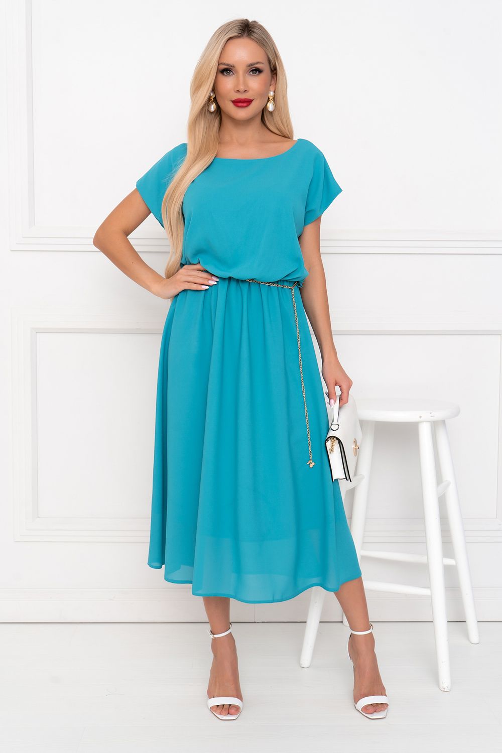 Платье Стелла (бирюза) Р11-1169 Nikol