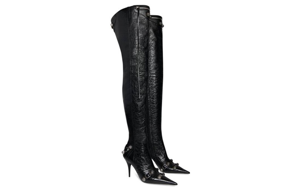 Balenciaga Cagole 90mm Over-the-knee Boots