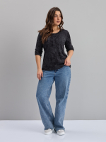 Лонгслив ЛНк-005/варенка-чернаяночь