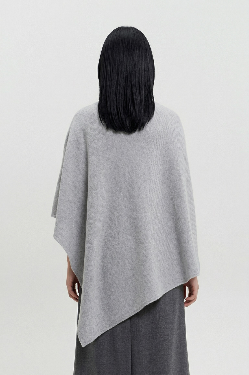 Накидка женская Т028-02/03 белая/серая