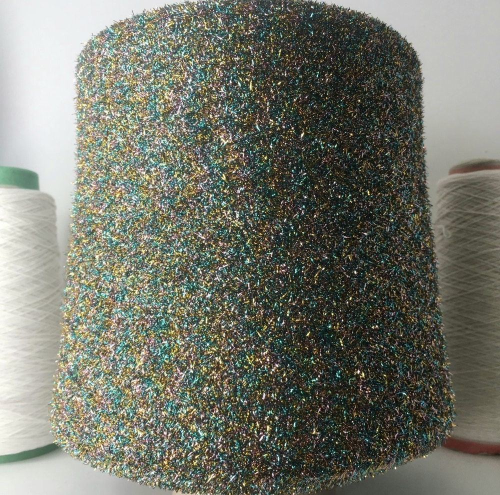 SPARKLING - Lineapiu; 60% люрекс, 40% п/а; травка; 1400м/100гр; col. A5605, цвет: мультиколор; есть мал. бобинка 130гр. S906