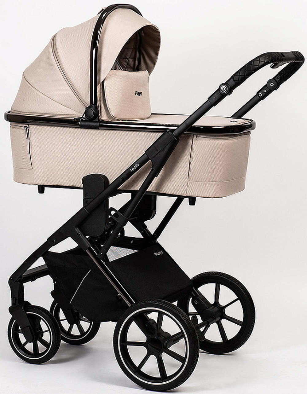 Детская коляска Peppy Tecla 2 в 1 Stone Chrome Edition (Бежевый)
