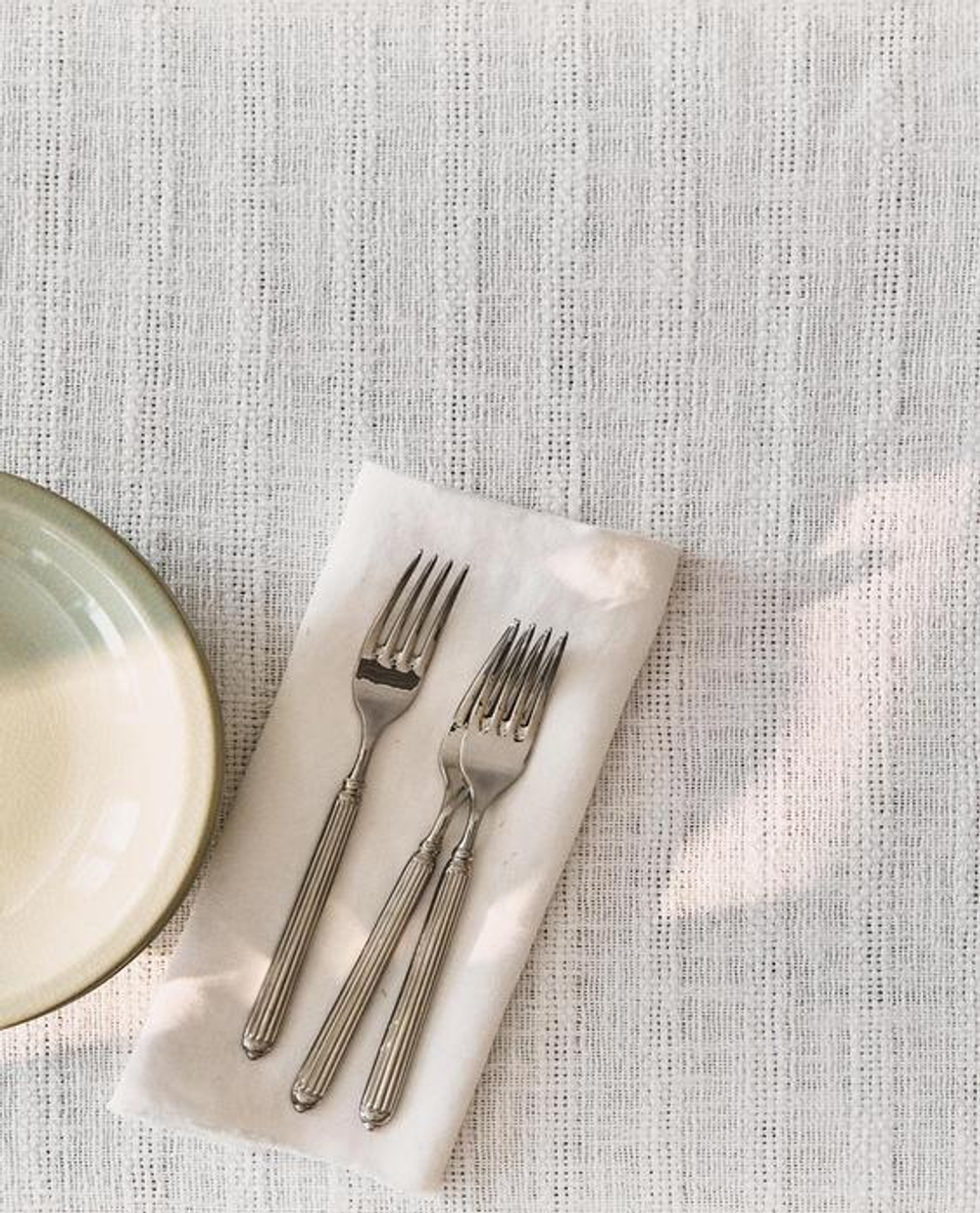 ZARA HOME СКАТЕРТЬ-ДОРОЖКА НА СТОЛ ИЗО ЛЬНА С ТЕКСТУРОЙ, БЕЛЫЙ