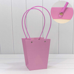 Пакет подарочный 20х17х12см Ваза для цветов (Сиреневый)