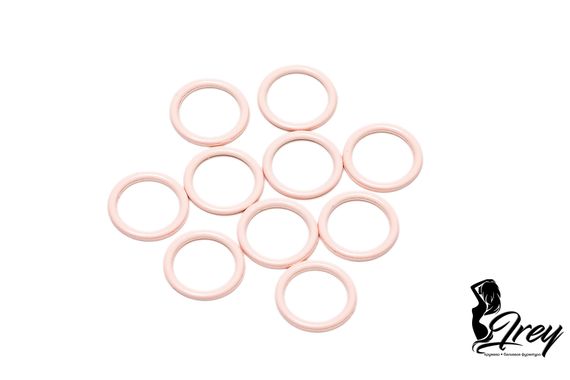 Кольцо Arta-F, 10 мм, металл, пастельно-розовый 906