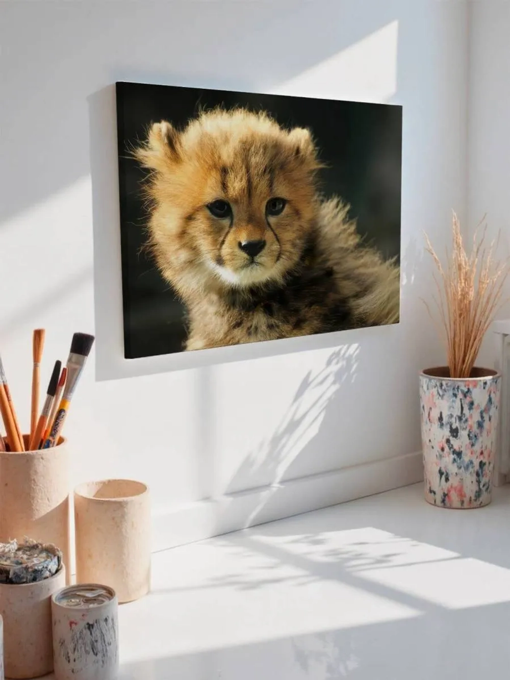 Картина на стену 40 X 50 Леопард детеныш