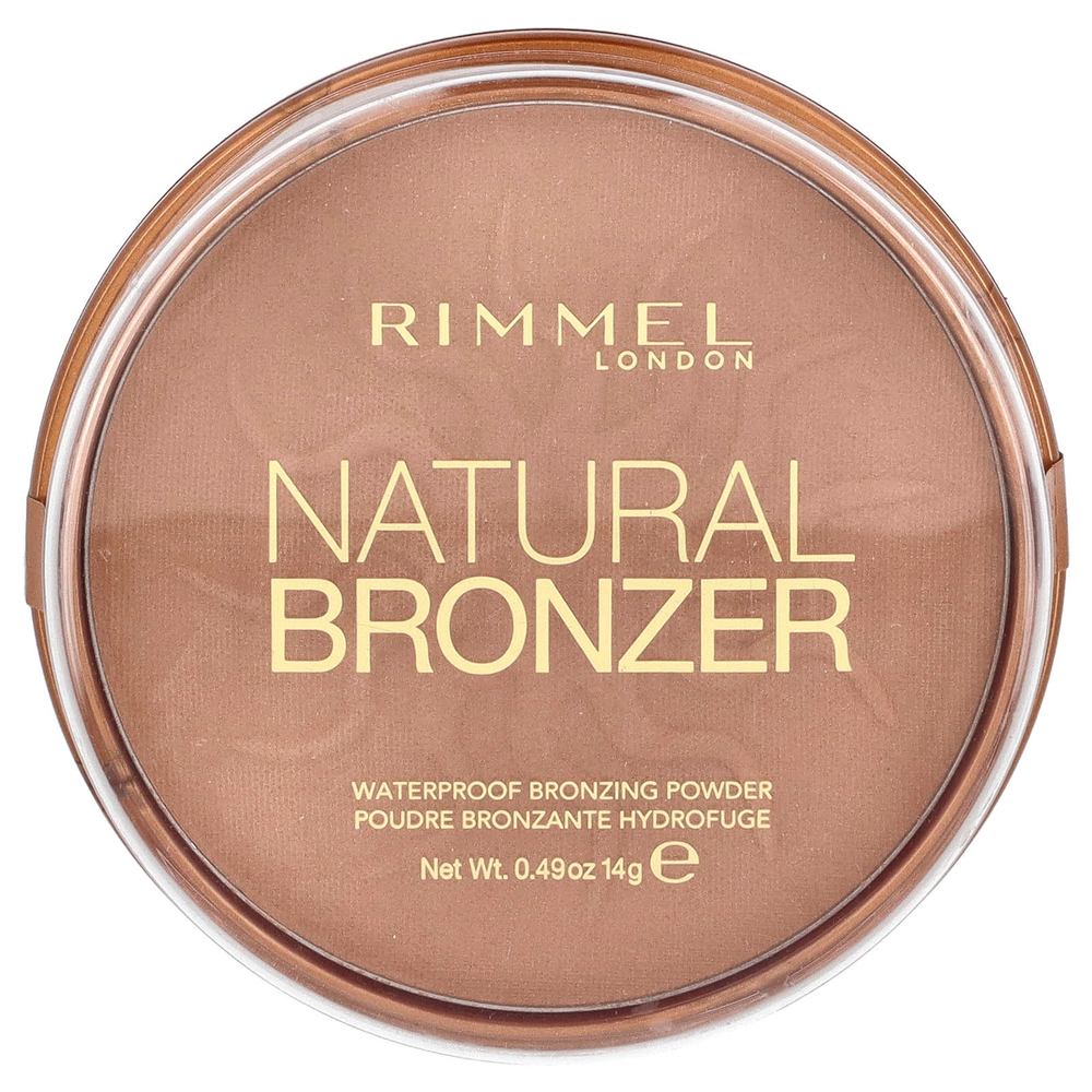 Rimmel London, Natural Bronzer, Waterproof Bronzing Powder, 022 Sun Bronze, 0.49 oz (14 g)