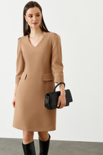 51418 Платье женское (св.коричневый)