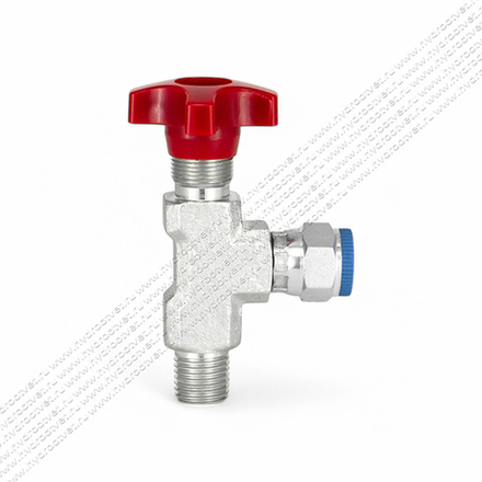 FT291-14 - Кран манометра угловой R1/4"-G1/4"