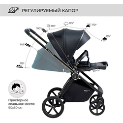 Детская коляска Sweet Baby Elegante 2 в 1 SBL Chrome Black