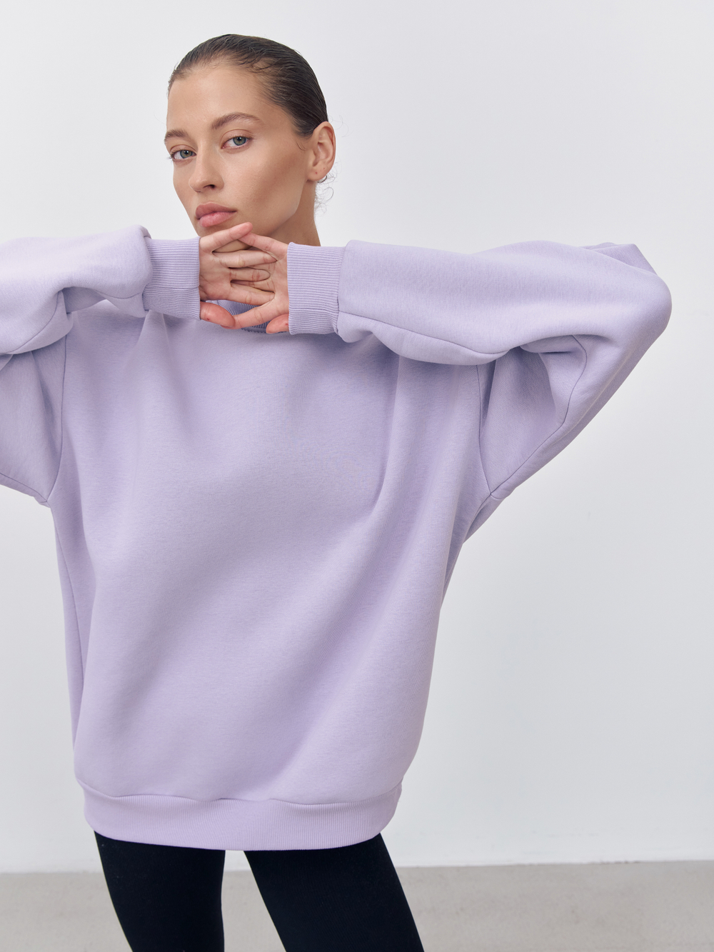Свитшот (с начесом) Сиреневый