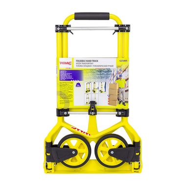 Тележка ручная складная с телескопической ручкой (г/п80кг,420х420х985мм-в разложенном полож.,420х280-рабочая площадка, 150мм-? колес) WMC TOOLS WMC-GZS80S