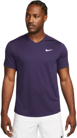 Мужская теннисная футболка Nike Court Dri-Fit Victory - purple ink/purple ink/white