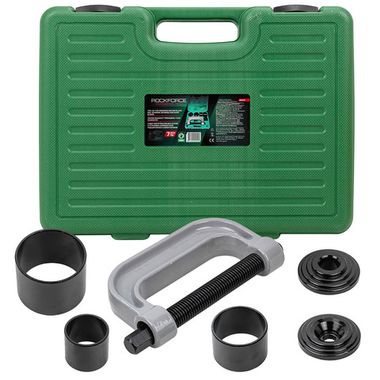 Набор инструментов для снятия и установки шаровых опор, подшипников и сайлентблоков, 7пр., в кейсе RockForce##Rock FORCE RF-906T4