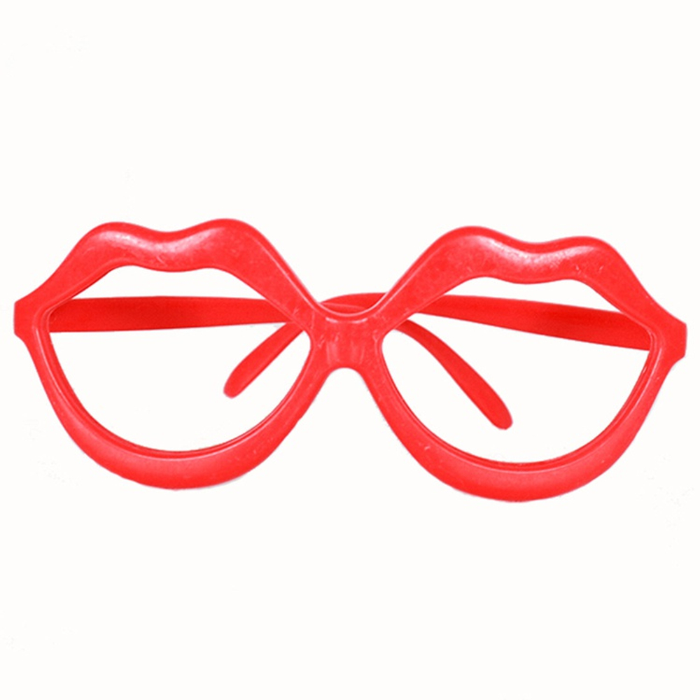 Карнавальные очки «Губы» в красном цвете
