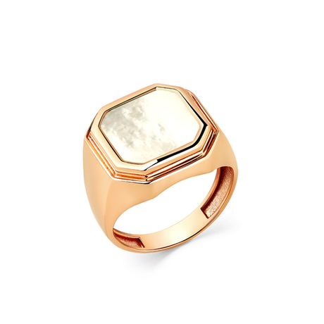 Кольцо из золота 585 пробы с Перламутром