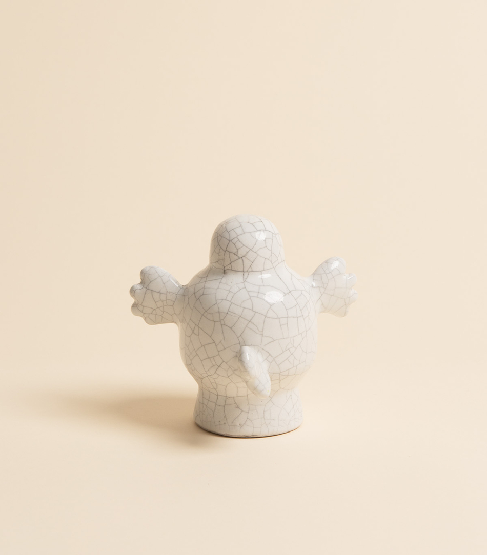 Скульптура — Привидение, белый кракле | vaya.for.fun