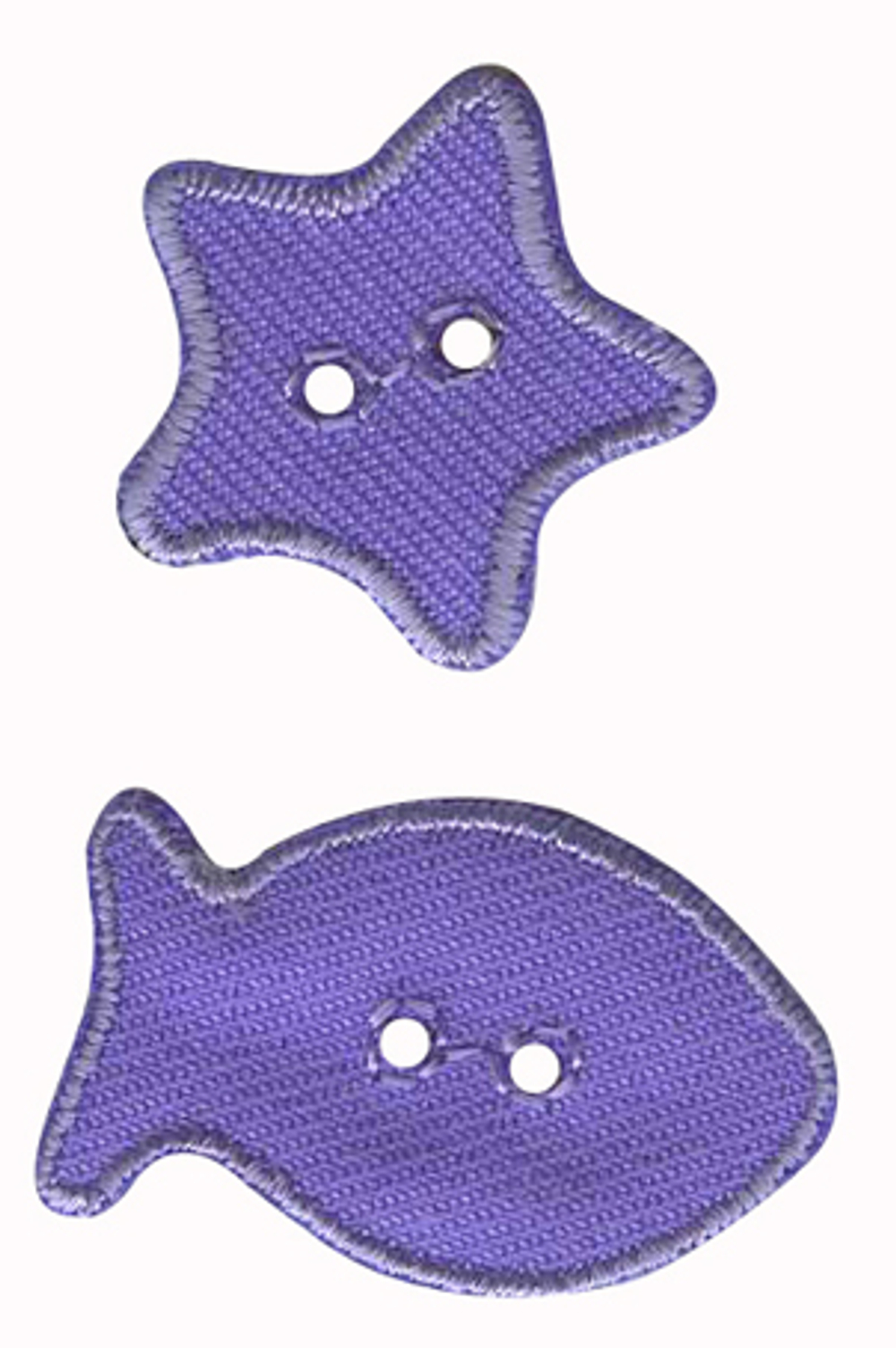 Термоаппликация HKM "Рыбка", 2 х 1,5 см, 2 шт