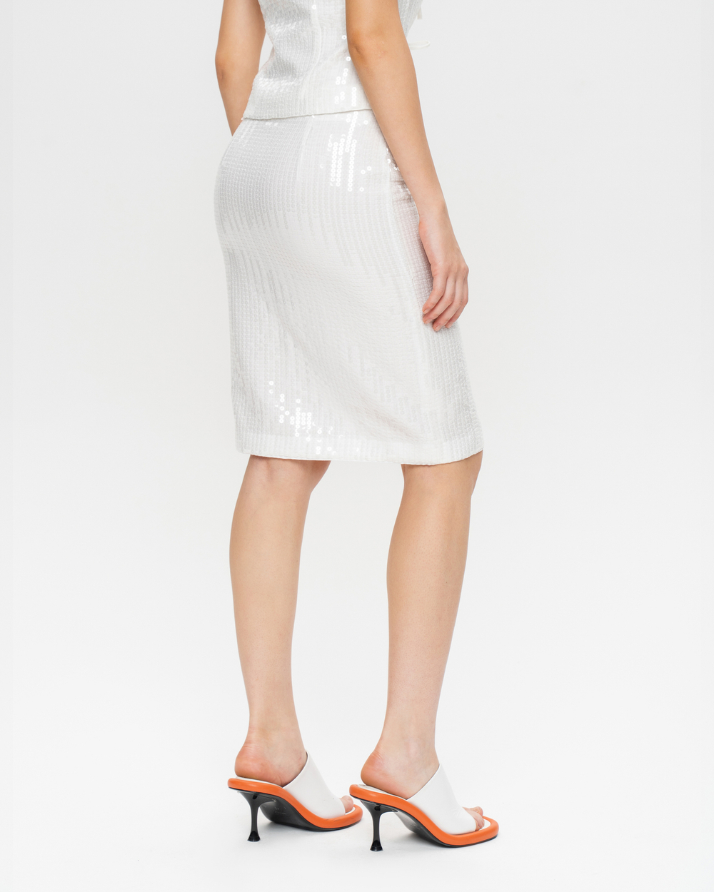 Юбка миди из пайеток