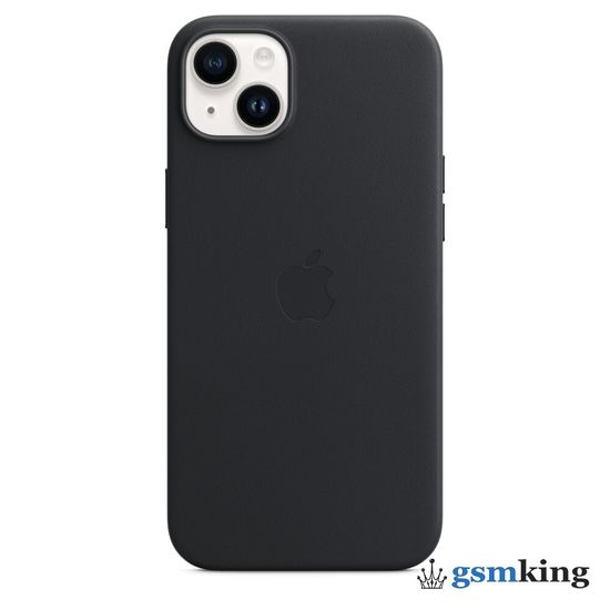 Apple Leather Case with MagSafe iPhone 14 Plus Midnight «Тёмная ночь» MPP93ZM/A