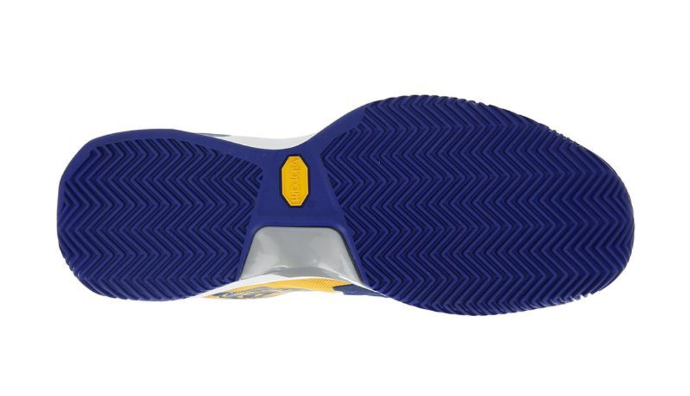 Мужские кроссовки теннисные Lotto Raptor Hyperpulse 100 Clay M - saffron/sodalite blue