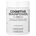 Codeage, Cognitive Brainpower Platinum, 90 растительных капсул