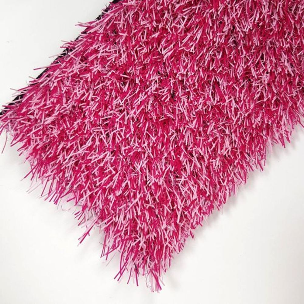 Трава искусственная "Деко 20" розовая, ширина 4м, рулон 25м, 100 кв.м