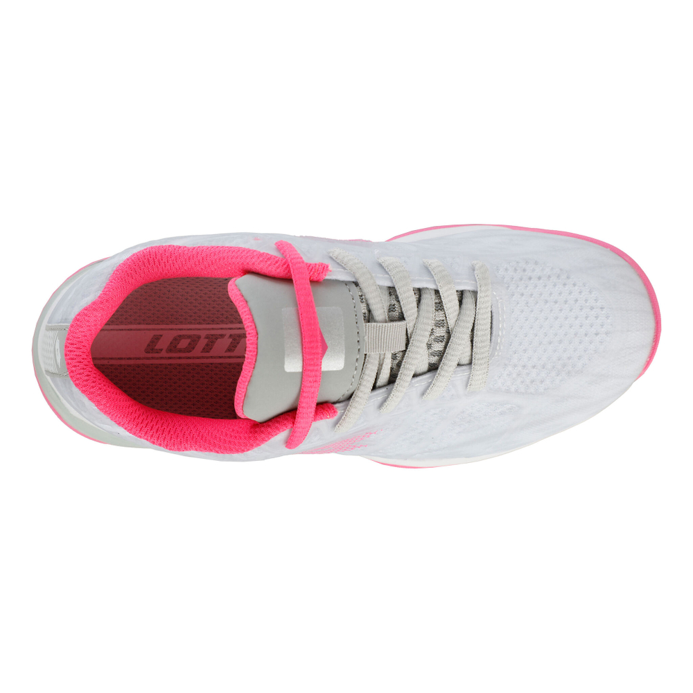 Детские теннисные кроссовки Lotto Mirage 300 All Court Shoe Kids - White, Pink