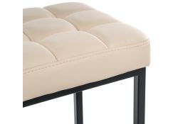 Барный стул Лофт кожзам d1 / черный матовый