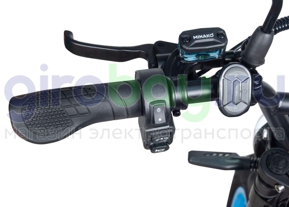 Электровелосипед Minako APEX (48V/20Ah) - Желтый фото №7