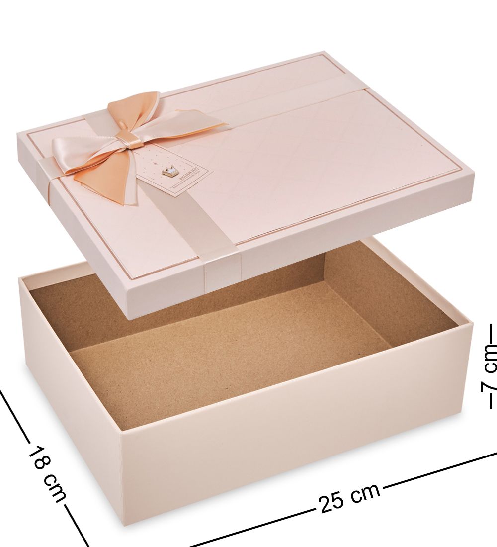 WF-176-B Набор коробок из 3 шт, пудровый