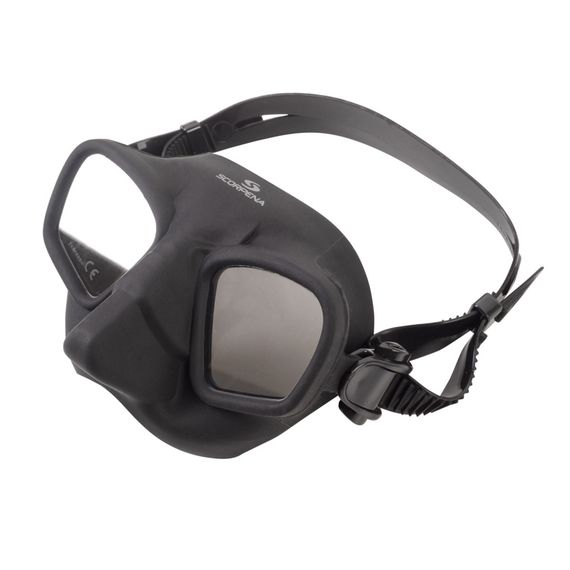 Маска c зеркальными стеклами Scorpena T черная