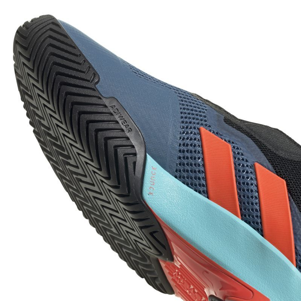Мужские кроссовки теннисные Adidas CourtJam Control M - black/pulse aqua/altered blue