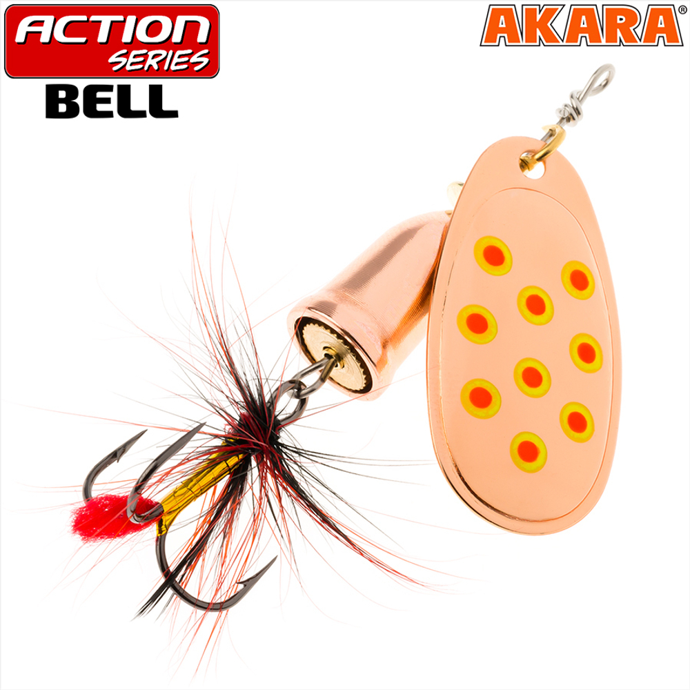 Блесна вращающаяся Akara Action Series Bell 3 8 гр. 2/7 oz. A41