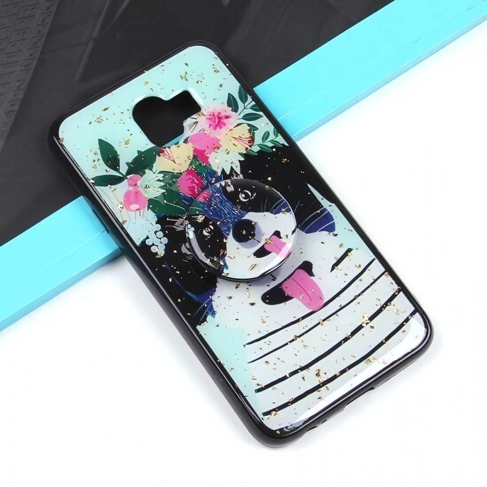 Чехол ТПУ с попсокетом для Samsung Galaxy J4 (2018), 010895