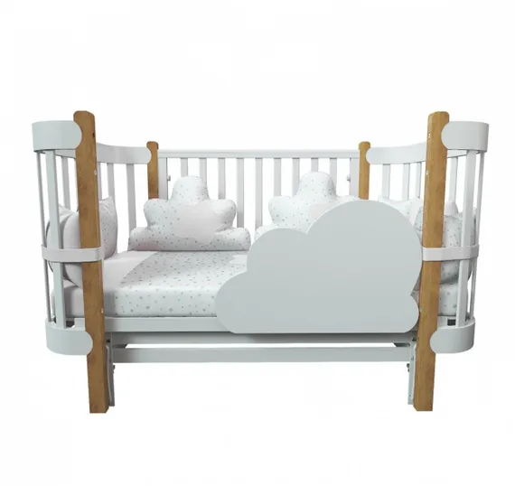 Набор в кровать для новорожденных Lollycottons Облака, Белый