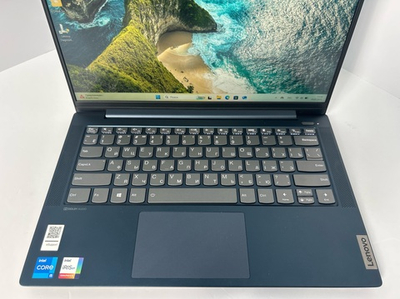Ноутбук Lenovo IdeaPad 5 14ITL05 (82FE00C4RU)14"/Intel Core i7 1165G7/RAM 16GB/SSD 512GB/Iris Xe graphics/1920*1080/IPS/Windows 11/Подсветка кл-ры: LED/Синий. Состояние: B1