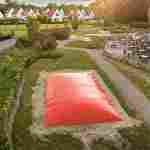 Надувная подушка для установки в грунт «Алый остров», 8×6×2 м