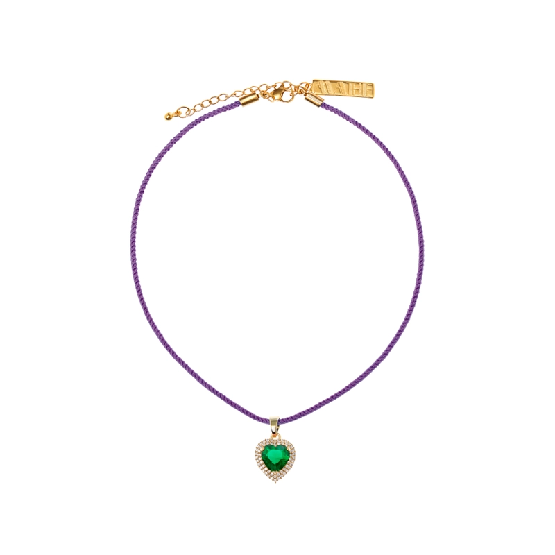 Колье Скажи Это Моему Сердцу – Фиолетовое