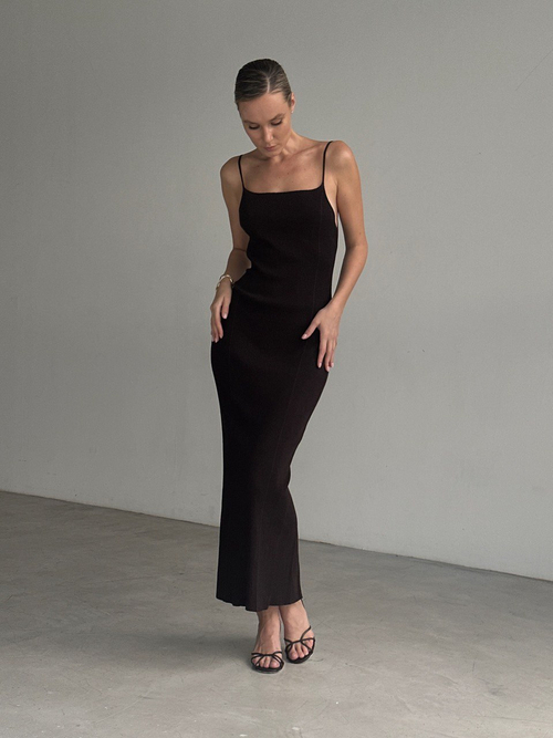 Платье DANIELLA, шоколадный