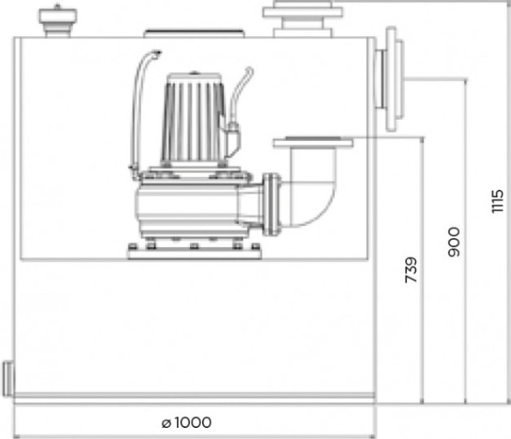 Установка канализационная SFA CUBIC1SC7.5T