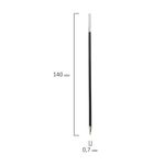 Стержень шариковый 140мм, 0,7мм, Brauberg, черный