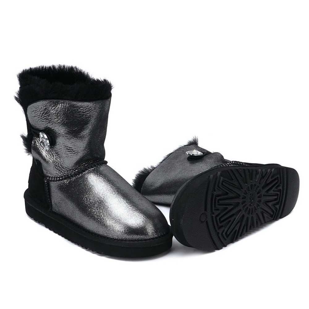 Ugg Kids Bailey Button Do Black