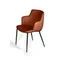 Стул с подлокотниками Sofia, терракотовая экокожа Soft-Touch