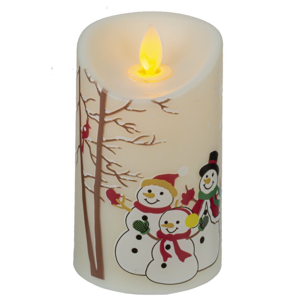 GAEM Изделие декоративное "Свеча" (подсвет, AAAх3 н/п) L7,5 W7,5 H12,5 см, 2в.